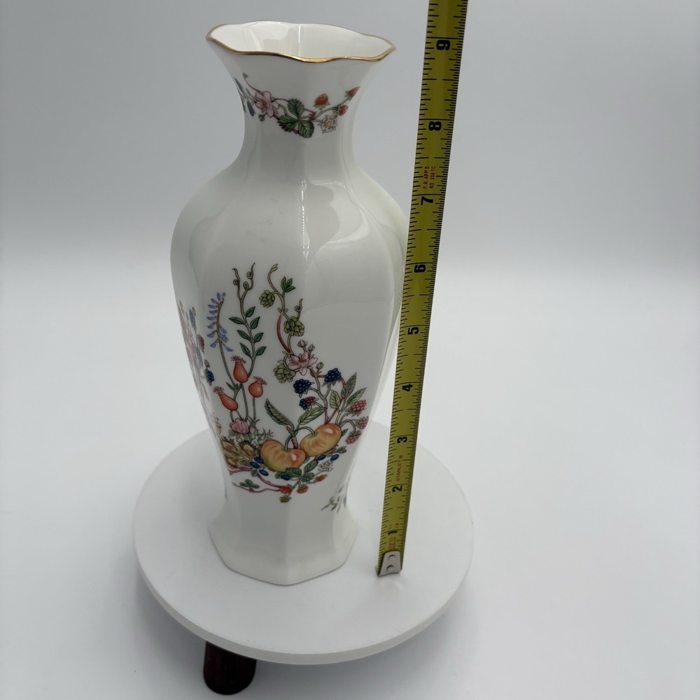Aynsley Bud Case SOMERSET Floral Fruit Pattern Fine Bone China Made In England‎ - Picture 6 of 11